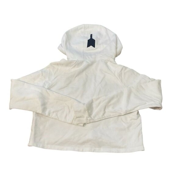 The Upside Women Set Yoga Dark Leggings White Cropped Top Hoodie Sports Size 8 - Picture 5 of 16